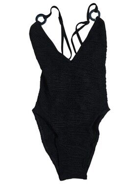 BOND-EYE Swimsuit Ring Elena 2.0 One Piece Black ONE SIZE NWT